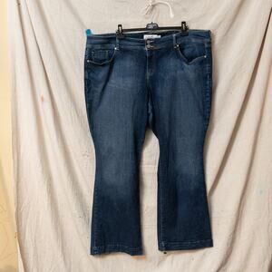 Torrid Perfect Mid Rise Flare Jeans Women's 26 Dark Wash Denim Classic